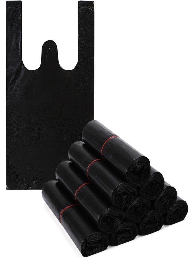Lerheedi 2000 Pcs Black Sanitary Napkin Disposal Bags with Handles, Sanitary Disposal Bag 10.2 x 7.1inch, Black Trash Bags Women Personal Waste Bag for Tampons, Pads, Liners - Image 1
